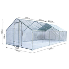 Load image into Gallery viewer, Bingo Metal Outdoor Chicken Coop 3 x 6m