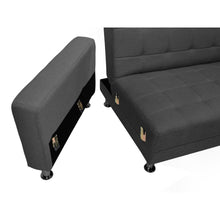 Load image into Gallery viewer, Colorado 3 Seater Sofa Bed Futon with Chaise - Dark Grey