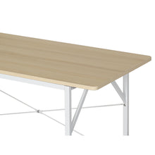 Load image into Gallery viewer, Kendahl 120cm Computer Desk with Bookshelf - White
