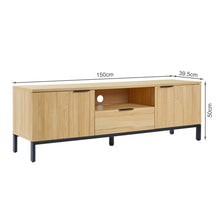 Load image into Gallery viewer, Ocala 1.5m Entertainment Unit - Oak