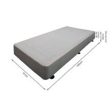Load image into Gallery viewer, Vinson Fabric Single Bed Base - Grey
