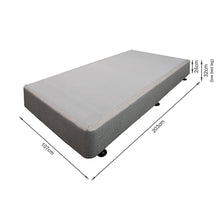 Load image into Gallery viewer, Vinson Fabric King Single Bed Base - Grey