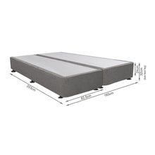 Load image into Gallery viewer, Vinson Fabric King Split Bed Base - Grey