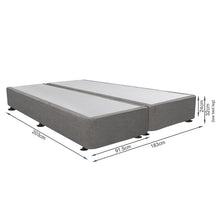 Load image into Gallery viewer, Vinson Fabric Super King Split Bed Base - Grey