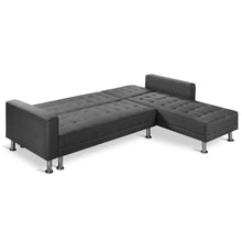 Load image into Gallery viewer, Colorado 3 Seater Sofa Bed Futon with Chaise - Dark Grey