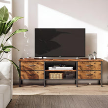 Load image into Gallery viewer, Cavalla 1.6m Entertainment Unit with Drawers - Rustic Brown
