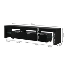 Load image into Gallery viewer, Arvada 2m Entertainment Unit - Black