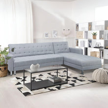 Load image into Gallery viewer, Minnesota 5 Seater Sofa Bed Futon with Chaise - Grey