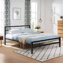 Load image into Gallery viewer, Dowe Double Metal Bed Frame - Black