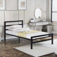 Load image into Gallery viewer, Dowe Single Metal Bed Frame - Black