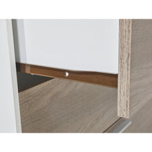 Load image into Gallery viewer, Waipoua 4 Drawer Low Boy with Mirror- GREY OAK