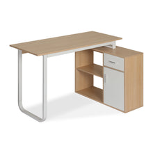Load image into Gallery viewer, Yates 120cm Computer Desk with Right Cabinet - Oak