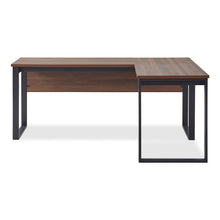 Load image into Gallery viewer, Nakia Corner Desk With Filing Cabinet Set - Walnut