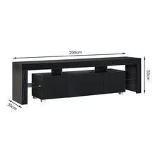 Load image into Gallery viewer, Micco 2m LED Entertainment Unit - Black