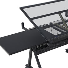 Load image into Gallery viewer, Oliver Height Adjustable Drafting Table - Black