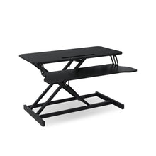 Load image into Gallery viewer, Sit-Stand Desk Converter with Keyboard Tray - Black