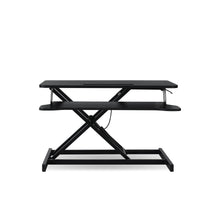 Load image into Gallery viewer, Sit-Stand Desk Converter with Keyboard Tray - Black