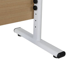 Load image into Gallery viewer, Hector 140cm Height-Adjustable Computer Desk - Maple + White