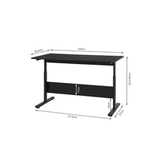 Load image into Gallery viewer, Hector 120cm Height-Adjustable Computer Desk - Black