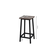 Load image into Gallery viewer, Ian Metal Bar Stool - Rustic Brown + Black