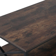 Load image into Gallery viewer, Chad Rectangle Coffee Table - Rustic Brown + Black