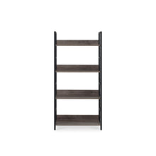 Load image into Gallery viewer, Towai 4 Tier Storage Shelf - Grey Oak + Black