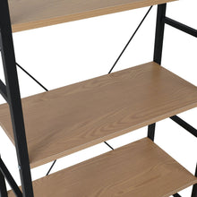 Load image into Gallery viewer, Hikuai 4 Tier Bookshelf - Natural + Black