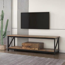 Load image into Gallery viewer, Atlas 1.4m Entertainment Unit with Drawer - Rustic Brown