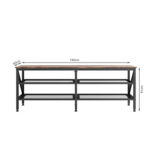 Load image into Gallery viewer, Gambia 1.4m Entertainment Unit - Rustic Brown