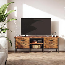 Load image into Gallery viewer, Cavalla 1.4m Entertainment Unit with Drawers - Rustic Brown