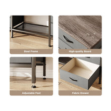 Load image into Gallery viewer, Cavalla 1.4m Entertainment Unit with Drawers - Grey Oak + Grey
