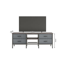 Load image into Gallery viewer, Cavalla 1.4m Entertainment Unit with Drawers - Grey Oak + Grey