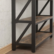 Load image into Gallery viewer, Atlas 1m Console Table with Drawer - Rustic Brown