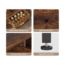 Load image into Gallery viewer, Atlas 1.2m Console Table with Drawer - Rustic Brown
