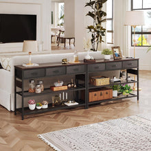 Load image into Gallery viewer, Shrike Console Table with 3 Drawers - Black Walnut
