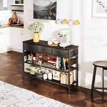 Load image into Gallery viewer, Shrike Console Table with 3 Drawers - Black Walnut