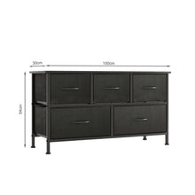 Load image into Gallery viewer, Madilyn 5 Drawers Lowboy - Black