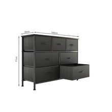 Load image into Gallery viewer, Madilyn 7 Drawers Lowboy - Black