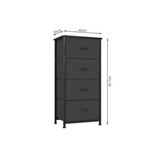 Load image into Gallery viewer, Hailey 4 Drawers Tallboy - Black