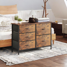 Load image into Gallery viewer, Hailey 5 Drawers Lowboy - Rustic Brown