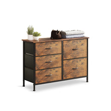 Load image into Gallery viewer, Hailey 5 Drawers Lowboy - Rustic Brown