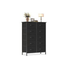 Load image into Gallery viewer, Natalia 10 Drawers Tallboy - Dark Grey