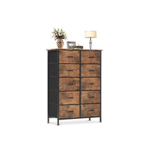 Load image into Gallery viewer, Natalia 10 Drawers Tallboy - Rustic Brown