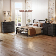 Load image into Gallery viewer, Natalia 10 Drawers Lowboy Chest Dresser - Dark Grey