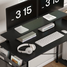 Load image into Gallery viewer, Logan 160cm Computer Desk with Storage Bag - Black
