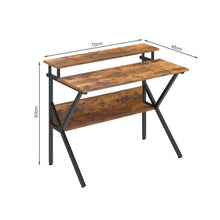 Load image into Gallery viewer, Michael 70cm Computer Desk Study Table - Rustic Brown