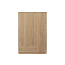 Load image into Gallery viewer, Benny 3 Door Wardrobe with Drawer - Light Teak