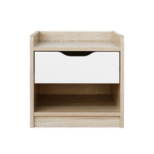 Load image into Gallery viewer, Haley Bedside Table - Oak + White
