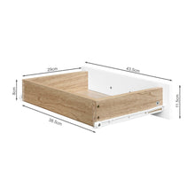 Load image into Gallery viewer, Miller Bedside Table - Light Teak + White