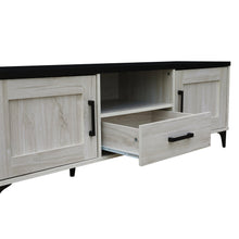 Load image into Gallery viewer, Scottie 1.5m Entertainment Unit - White Oak + Black